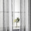 Cortinas de cozinha de 76 cm (30 polegadas), conjunto de 2, cortinas de café transparentes com listras geométricas verticais e bolso para varão, 5