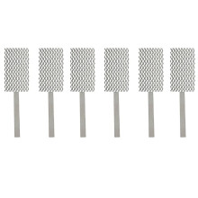 6 piezas de malla de 6 x 15 cm de ánodo de titanio platinizado para chapado de joyas de rodio.
