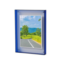 Lohuatrd Photo Frame Vibrant Floating Acrylic Picture Frame Desk Wall Art Frame for Gallery Home Office Decoration