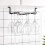 nobrands Samfox Iron Hanging6Bottles Ράφι Ποτηριών Κρασιού, Θήκη Ποτηριών, Οργάνωση Ραφιών 6
