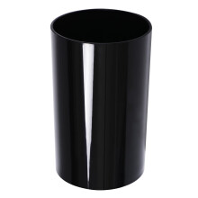 Nowoczesny, kuchenny cylinder do przechowywania, czarny plastikowy pojemnik na pałeczki, pojemnik do suszenia naczyń i sztućców (duży rozmiar)
