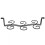 nobrands Samfox Iron Hanging6Bottles Ράφι Ποτηριών Κρασιού, Θήκη Ποτηριών, Οργάνωση Ραφιών 2