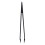 5 Pcs Manual Tool Black Plastic Flat Tip Anti-Static Tweezer 12Cm Long 6