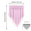 Begine Clearance 2Pc Light Pink Curtains Triangular Valance Kitchen Curtains (5124In) D,Curtains,2Pc Curtains 3