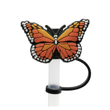 Colorful Butterfly Silicone Straw Covers for StanleCup, 8mm Reusable Lids, Compatible with StanleCup, Simple Home Supplies