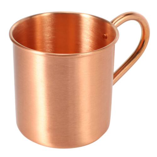 4X Καθαρή κούπα Moscow Mule από καθαρό χαλκό, συμπαγής, λεία χωρίς εσωτερική επένδυση 2