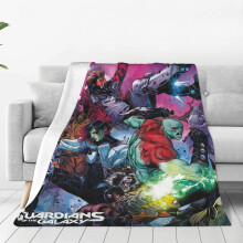 Couverture anime Les Gardiens de la Galaxie, adorable et adaptée à toutes les saisons, en flanelle ultra douce de 152 x 127 cm (60 x 50 pouces)