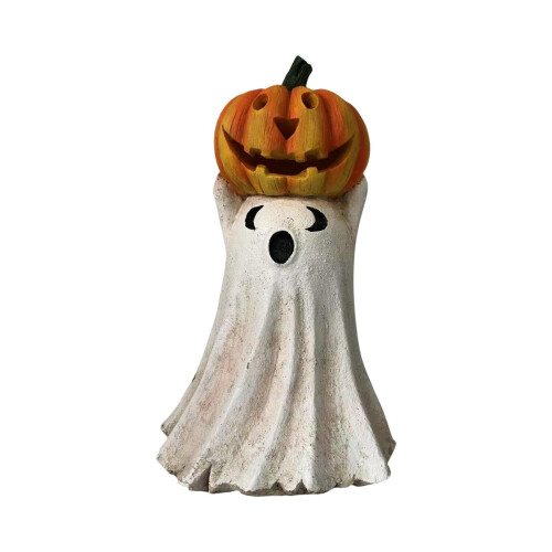 Εκπτώσεις! Φιγούρες κολοκύθας για το Halloween 2024, φωτιζόμενο άγαλμα ρητίνης, συμβατό 1