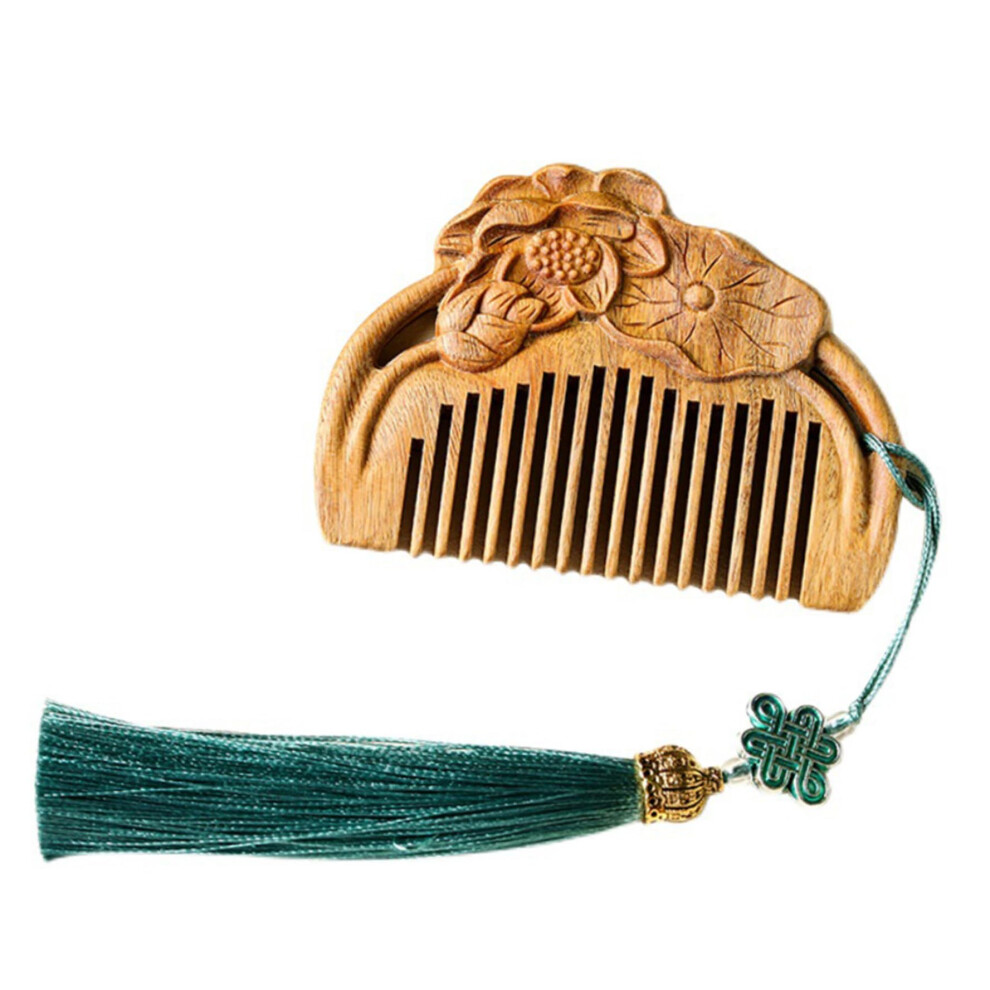 Unisex Sandalwood Comb Anti Static Wooden Hair Comb With Fine Teeth For Women Gentle Scalp Massage