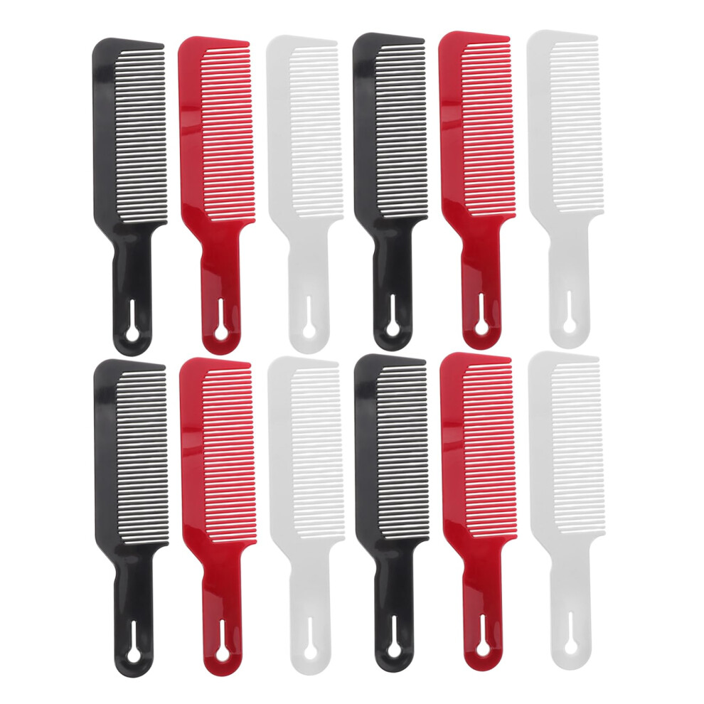 Unisex Barber Comb Set 12Pcs With Precision Cutting Teeth For Professional Hairdressing And Styling