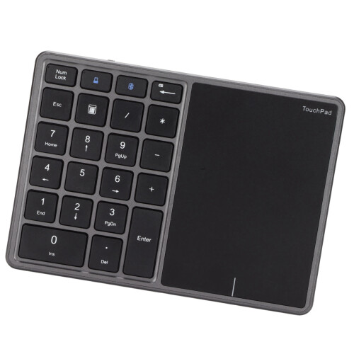 Tastierino numerico wireless portatile a 22 tasti con Bluetooth 4.2 per laptop, PC e computer desktop (nero) 2