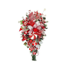 Guirnaldas de dulces navideños para decorar la puerta principal y la pared ~ U3L3