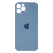 Batterideksel for kompatibel med iPhone12Pro, blå, kameraringhull standardversjon (FMY), reservedel