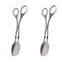 Steakzangen-Set aus Metall, 2-teilig, Schere, Zange, Küchenutensilien, Pinzette, Kochutensilien