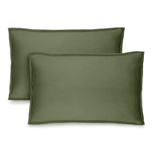 Set de fețe de pernă Bare Home - Colecția Premium1800 - Periat dublu - Model King, Chiparos