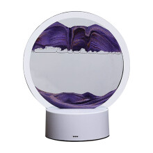 Luminária de mesa com pintura em areia 3D, luz ambiente em formato de ampulheta em movimento para decoração de sala de estar e quarto (15ml)