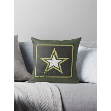 Dekorativa örngott med vintagelook och US Army Star-logotyp