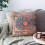 Μαξιλαροθήκες Boho 20x20 ίντσες, Vintage μοτίβο χαλιού, κόκκινη πορτοκαλί αντίκα έθνικ 2