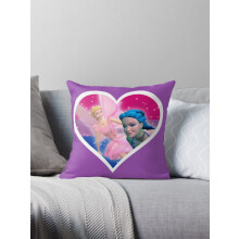 AIVO Barbie Fairytopia Mermaidia 'Elina x Nori' Capa de Almofada Decorativa Bi Pride, Capa para Almofada de Sofá, Polegadas, Dois Lados
