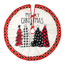 YgkuHd Kerstdecoraties Kerstornamenten Kerstboomrok 90 cm Bedrukte boomrok Kerstboomdecoratie voor thuis, Uitverkoop