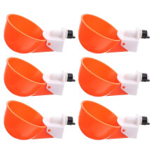 6Pcs Chicken Drinking Cup Drinking Glasses Chicken Feeder Drinking Bowl for Chickens