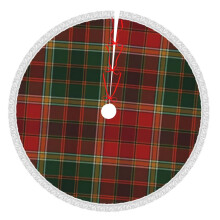 Weihnachtskarierte Weihnachtsbaumdecke, 91 cm (36 Zoll), Winterliche Weihnachtsbaummatte, Weihnachtsbaumdecke für rustikale Weihnachtsdekorationen