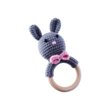 Kiplyki Wholesale Cartoon Knitting Handmade Crochet Knitting Rattle Ring Suzuki Ring