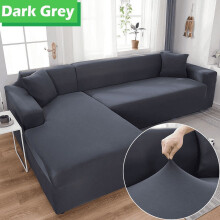 DEKAXID Fester Sofabezug für Wohnzimmer, elastischer 1/2/3/4-Sitzer-Sofabezug, Schutzhülle für L-förmige Ecksofas und Chaiselongues