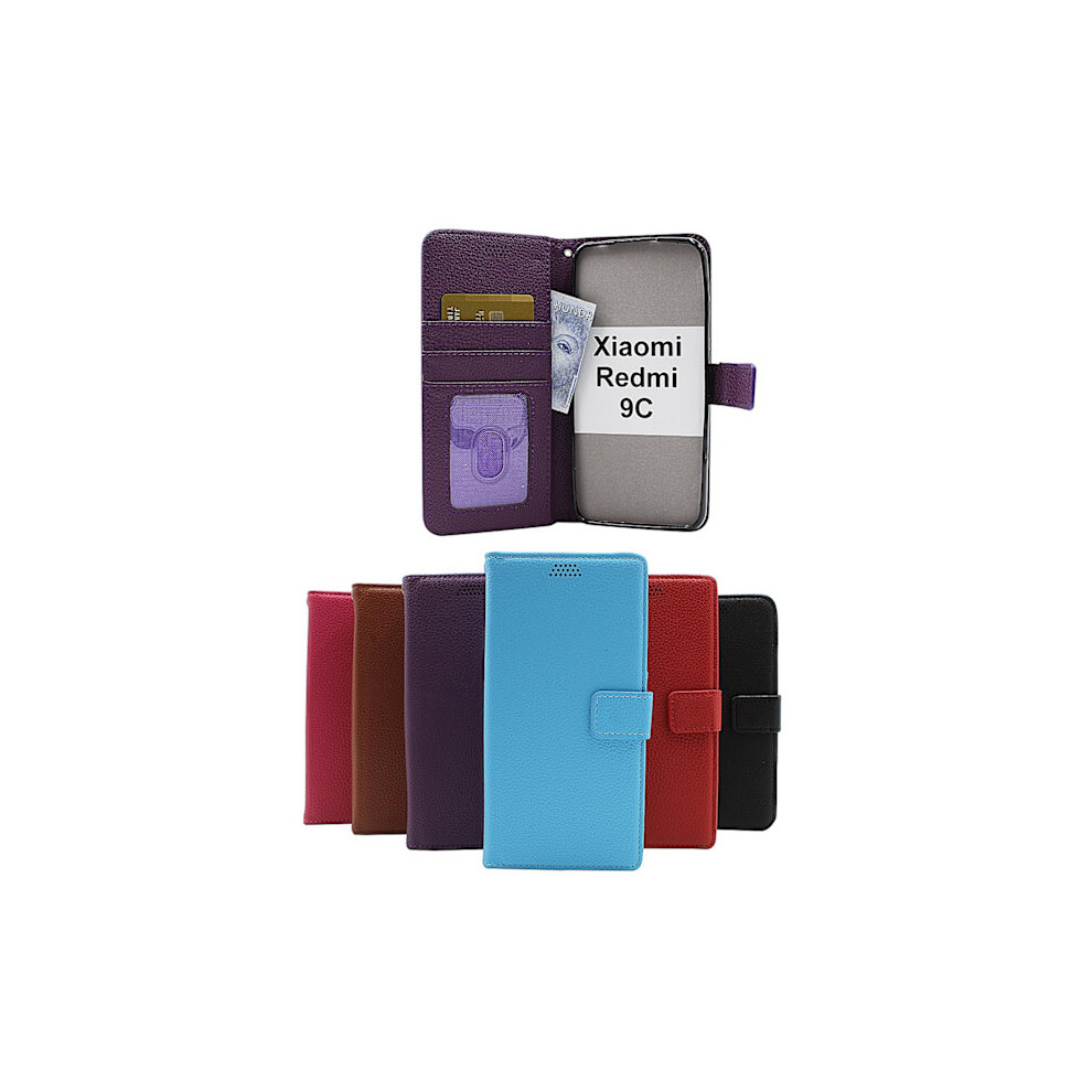 New Standcase Wallet Compatible With Xiaomi Redmi 9C Light Blue 9004841119878