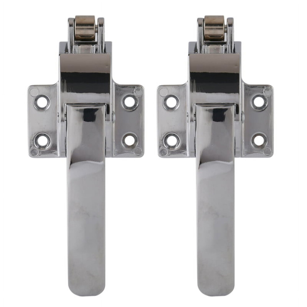 2X Stainless Steel Spring Loaded Walk In Freezer Cooler Door Handle Latch 9340258034503