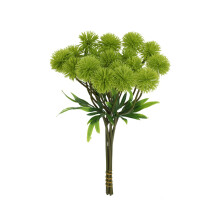 Lot de 5 pissenlits artificiels, feuillage synthétique, composition florale en soie pour cérémonie de mariage.