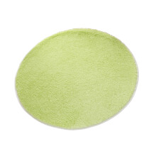 Kafsov Non-Shedding Round Short Hair Rug, 40in, Low Pile, Machine Washable, Kid & Pet Friendly, Rubber Backing - Green