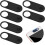 Conjunto de 6 capas protetoras para câmera de laptop, computador, webcam e celular (pretas). 1