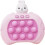 Mordely Pop It Game - Pop It Pro Light Up Game Quick Push Fidget Game Pink Pink Rabbit 1