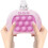 Mordely Pop It Game - Pop It Pro Light Up Game Quick Push Fidget Game Pink Pink Rabbit 4