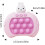 Mordely Pop It Game - Pop It Pro Light Up Game Quick Push Fidget Game Pink Pink Rabbit 2