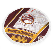 Jupe de sapin à franges Commanders, couleurs de l'équipe de football, décoration en peluche, installation facile, cadeau idéal pour les fans (30'