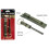 3-IN-1 Flint Rod Fire Starter Striker Integrated Whistle & Split Ring GREEN 2