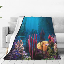 Plaid Nemo, jeté de lit, décoration de chambre, couverture en flanelle pour lit et canapé, 101,6 cm x 76,2 cm
