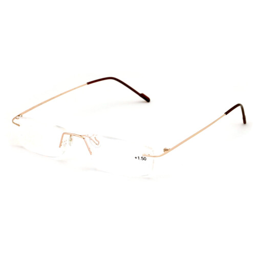 Γυαλιά ανάγνωσης χαμηλού προφίλ, full rimless, ελαφριά, λεπτά και κομψά - Λεπτά, κομψά 2
