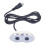 Compact 5 Pin Plug Controller: Lightweight Zinc Alloy 2 Button Hand Control With Long Service Life 1