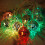 Vorkoi Disco Balls String Lights, φορητή διακοσμητική γιρλάντα με κρεμαστή γιρλάντα με 1