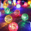 Vorkoi Disco Balls String Lights, φορητή διακοσμητική γιρλάντα με κρεμαστή γιρλάντα με 4