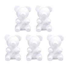 Molde de espuma con forma de oso Eease Healifty (5 piezas) para manualidades (20 cm)