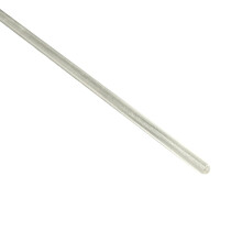 2 stuks transparante plastic staafjes - 6 mm dik, 25 cm lang, gemaakt in de VS, voor doe-het-zelfprojecten - Verpakking van 6