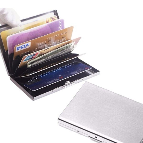 INF RFID-Kartenhalter mit 6 Kartenfächern, Silber 1