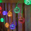 Vorkoi Disco Balls String Lights, φορητή διακοσμητική γιρλάντα με κρεμαστή γιρλάντα με 2