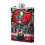 Φιάλη Buccaneers Fagon Hip Flask8oz, Δερμάτινη φιάλη τσέπης από ανοξείδωτο ατσάλι, κατάλληλη 1