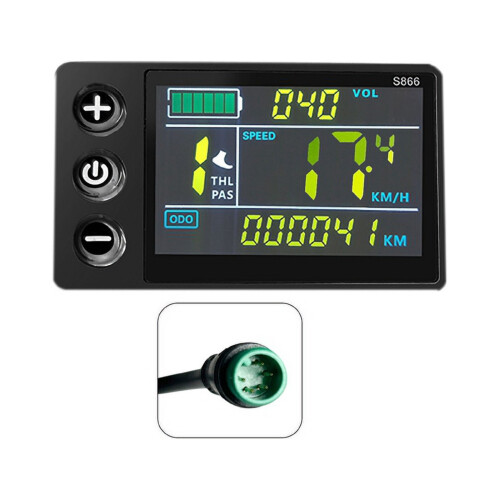 LCD-S866 Ηλεκτρικό Ποδήλατο Έγχρωμη Οθόνη LCD Όργανο 24V36V48V Τροποποίηση Ηλεκτρικού 1