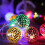 Vorkoi Disco Balls String Lights, φορητή διακοσμητική γιρλάντα με κρεμαστή γιρλάντα με 5
